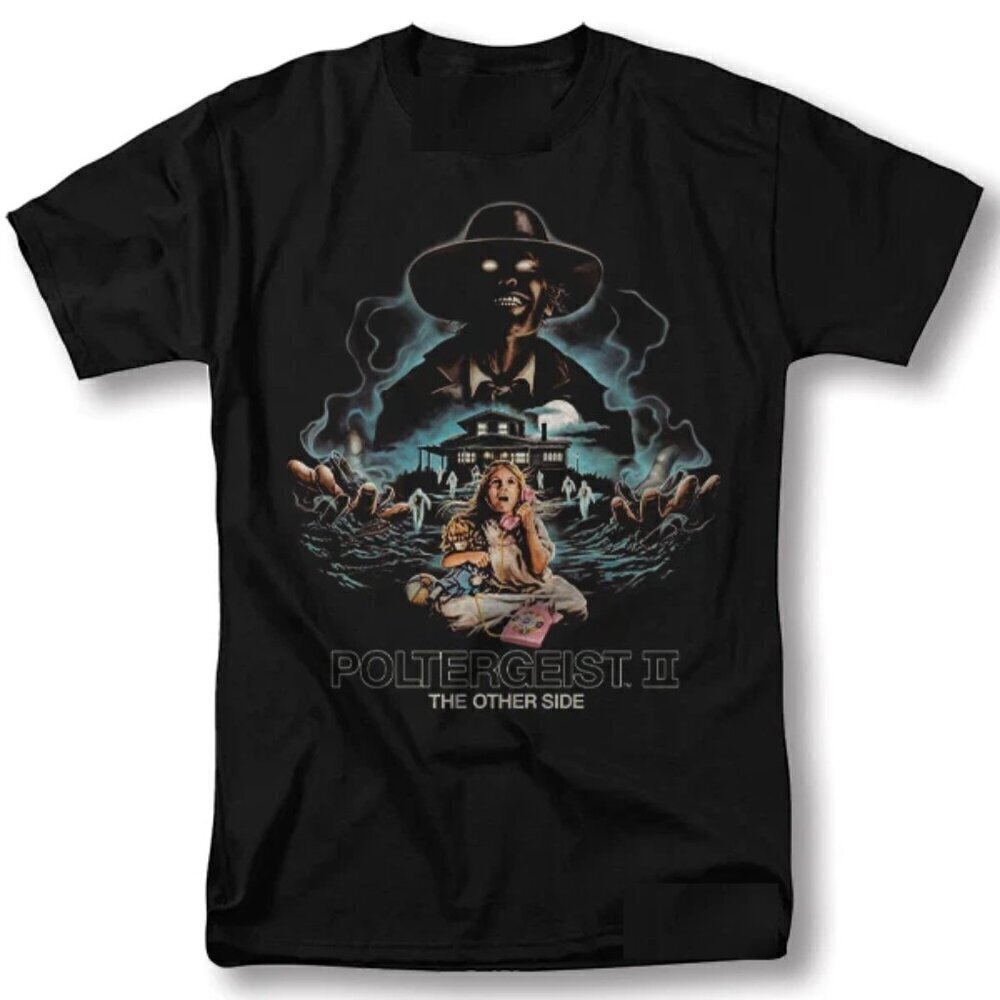 Poltergeist Shirt Classic Horror Movie Graphic Design T-Shirt .